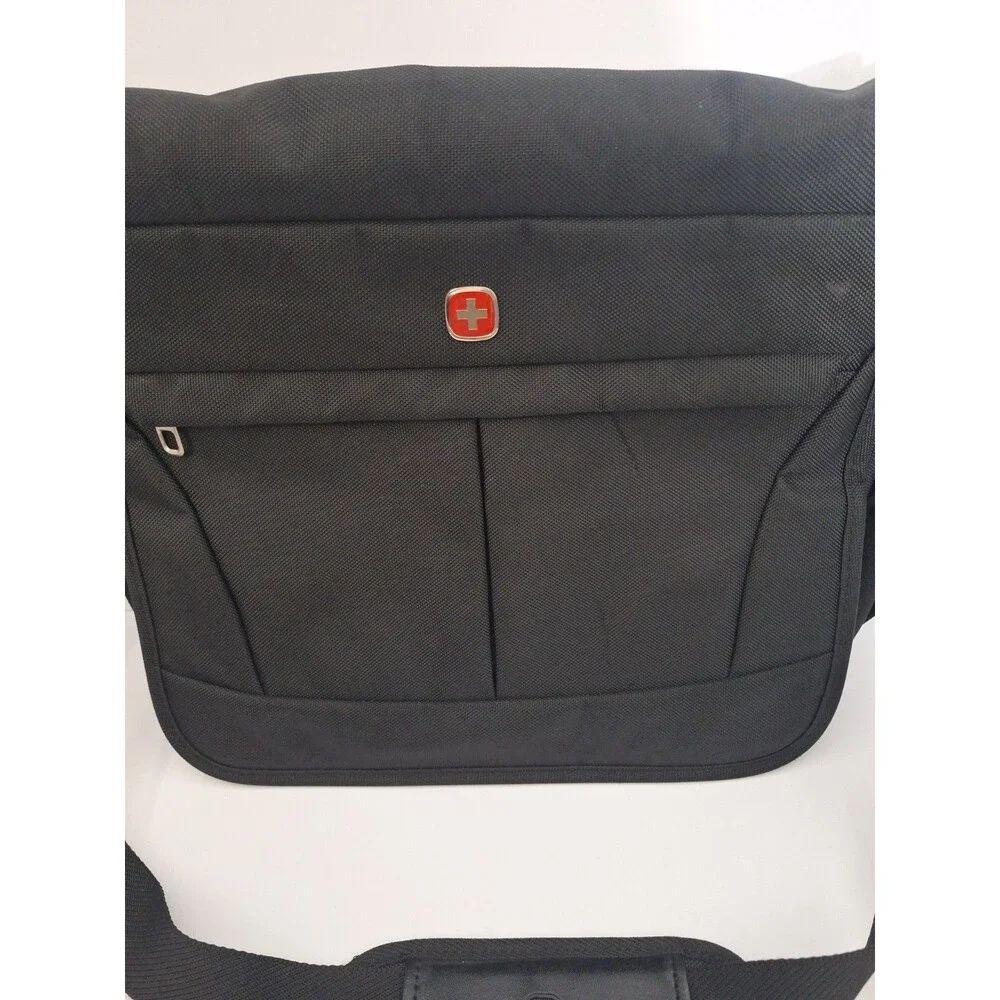 SWISS GEAR Laptop Messenger Shoulder Bag Multi Compartment Brief Case Black 16”
